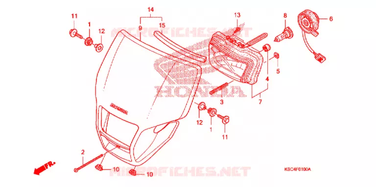 PHARE Honda MOTO 250 CRF 2007  CRF250X7