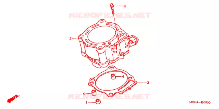 CYLINDRE Honda MOTO 450 CRF 2007  CRF450R7