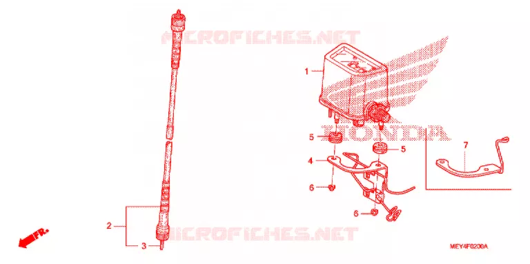 COMPTEUR Honda MOTO 450 CRF 2007  CRF450X7