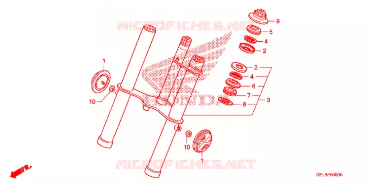 FOURCHE Honda MOTO 50 CRF 2007  CRF50F7