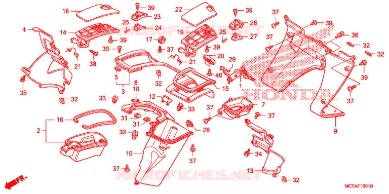 PROTEGE JAMBES ('07/'08/'09) Honda MOTO 70 CRF 2007  CRF70F7