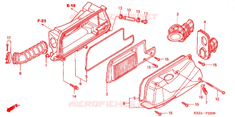 FILTRE A AIR Honda SCOOTER 250 REFLEX 2007  NSS250AS7