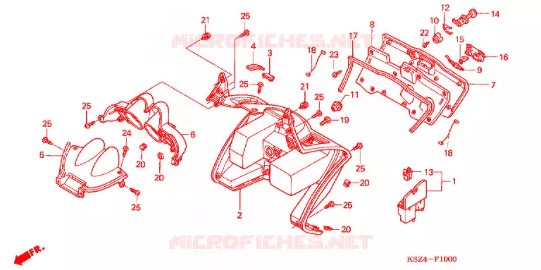 PROTEGE JAMBES Honda SCOOTER 250 REFLEX 2007  NSS250AS7