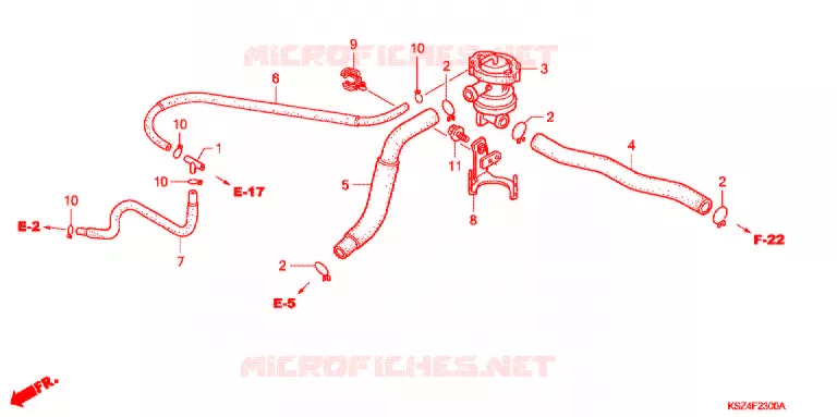 COMMANDE INJECTION D'AIR SOUPAPE Honda SCOOTER 250 REFLEX 2007  NSS250S7