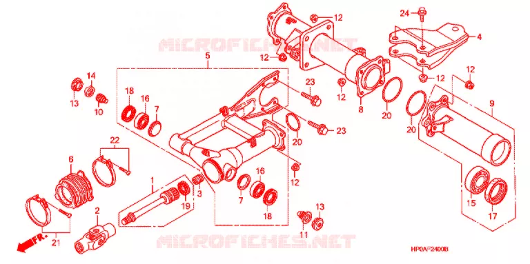 BRAS OSCILLANT Honda ATV 500 FOURTRAX 2007  TRX500FM7