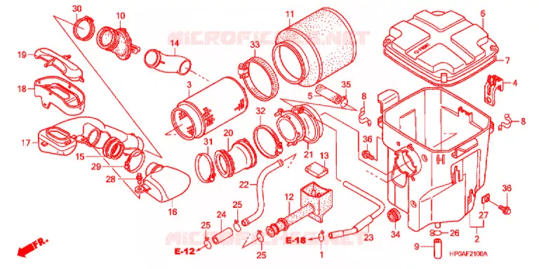 FILTRE A AIR Honda ATV 500 FOURTRAX 2007  TRX500FM7