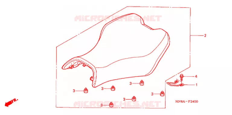 SELLE Honda ATV 680 FOURTRAX 2007  TRX680FA7