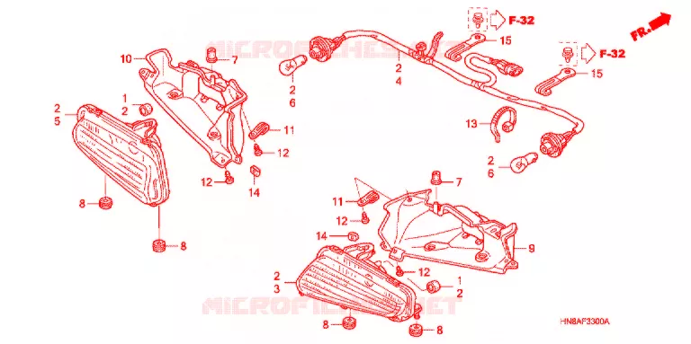 FEU ARRIERE Honda ATV 680 FOURTRAX 2007  TRX680FGA7