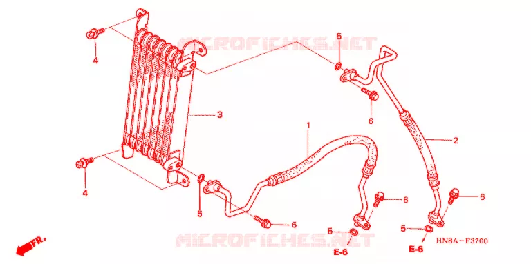 RADIATEUR D'HUILE Honda ATV 680 FOURTRAX 2007  TRX680FGA7