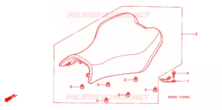 SELLE Honda ATV 680 FOURTRAX 2007  TRX680FGA7
