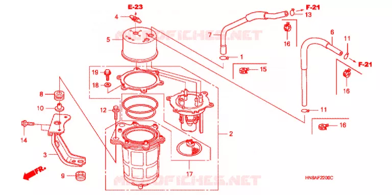 POMPE A ESSENCE Honda ATV 680 FOURTRAX 2007  TRX680FGA7