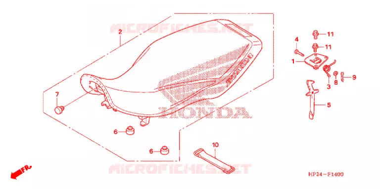 SELLE Honda ATV 90 FOURTRAX 2007  TRX90EX7