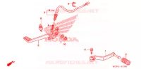 PEDALE pour Honda VFR 800 INTERCEPTOR TRICOLOR de 2007