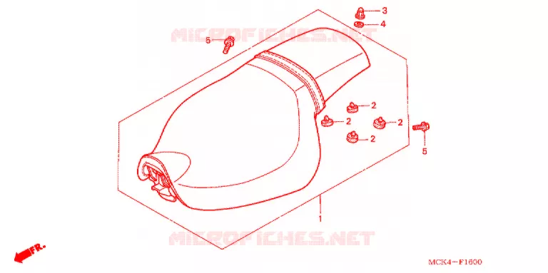 SELLE Honda MOTO 1100 SHADOW 2007  VT1100C27