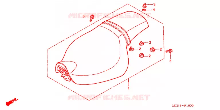 SELLE Honda MOTO 1100 SHADOW 2007  VT1100C27