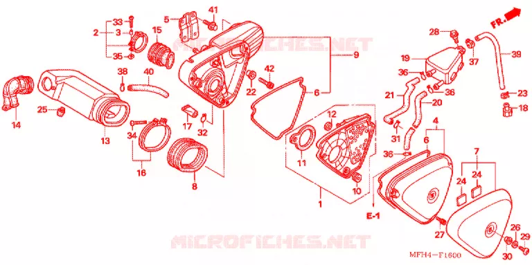 FILTRE A AIR Honda MOTO 600 SHADOW 2007  VT600C7