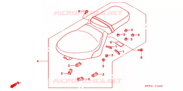 SELLE Honda MOTO 600 SHADOW 2007  VT600CD7