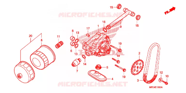 POMPE A HUILE Honda MOTO 750 SHADOW 2007  VT750C2F7