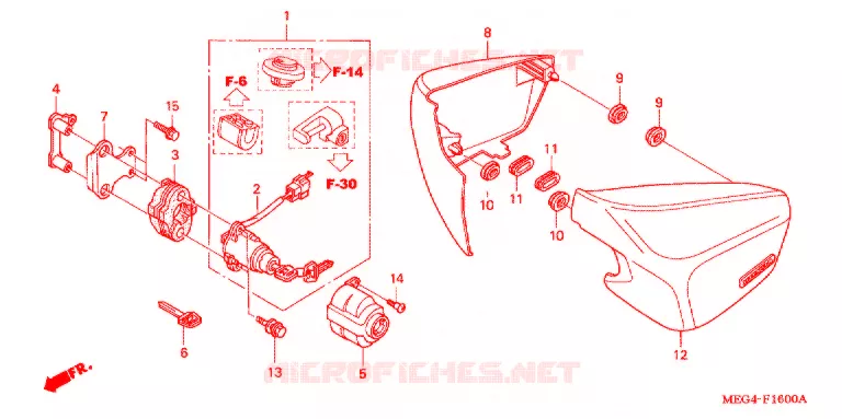 COUVERCLES LATERAUX Honda MOTO 750 SHADOW 2007  VT750C7