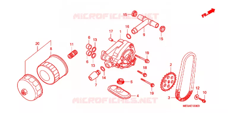 POMPE A HUILE Honda MOTO 750 SHADOW 2007  VT750C7