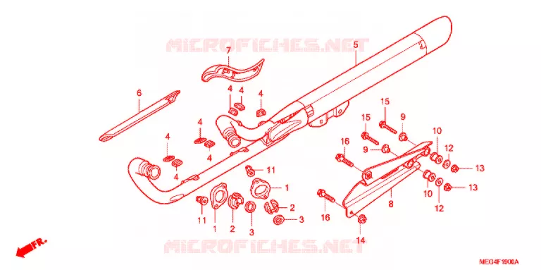 SILENCIEUX D'ECHAPPEMENT Honda MOTO 750 SHADOW 2007  VT750C7