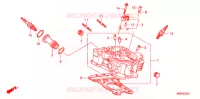 CULASSE DE CYLINDRE ARRIERE pour Honda VTX 1300 C de 2007