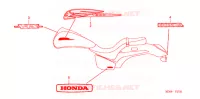 AUTOCOLLANTS pour Honda VTX 1300 C de 2007