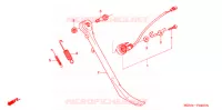 BEQUILLE LATERALE pour Honda VTX 1300 C de 2007