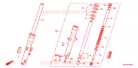 FOURCHE pour Honda VTX 1300 C de 2007