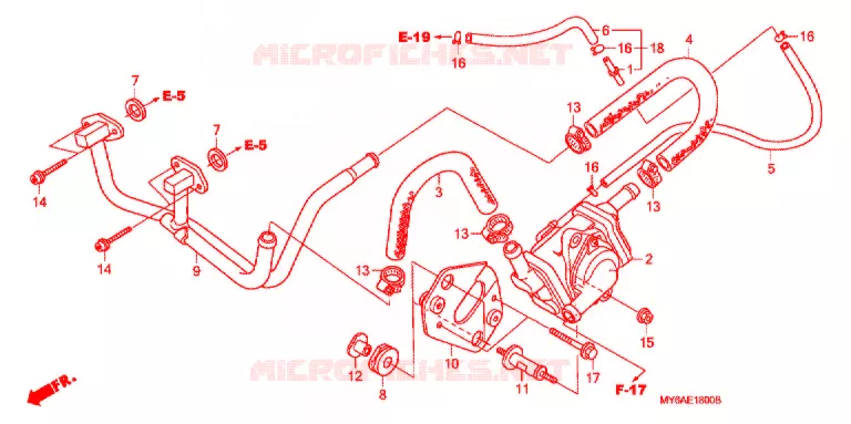 COMMANDE INJECTION D'AIR SOUPAPE Honda MOTO 650 XR 2007  XR650L7