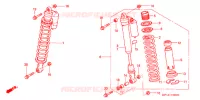 AMORTISSEUR AVANT pour Honda TRX 450 R SPORTRAX Electric Start de 2008