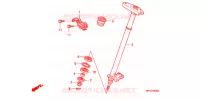 ARBRE DE DIRECTION pour Honda TRX 450 R SPORTRAX Electric Start de 2008