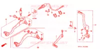 PEDALE pour Honda TRX 450 R SPORTRAX Electric Start de 2008