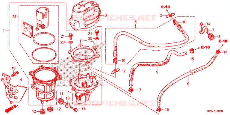 POMPE A ESSENCE Honda ATV 700 FOURTRAX 2009  TRX700XX9