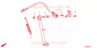 BEQUILLE LATERALE pour Honda XR 230 de 2008