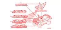 AUTOCOLLANTS pour Honda FOURTRAX 500 FOREMAN 4X4 Electric Shift de 2009