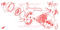 FLASQUE   MACHOIRES DE FREIN ARRIERE pour Honda FOURTRAX 500 FOREMAN 4X4 Electric Shift de 2009