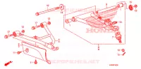 TRIANGLES AVANT pour Honda FOURTRAX 500 FOREMAN 4X4 Electric Shift de 2009