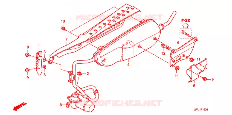 SILENCIEUX D'ECHAPPEMENT (Z50J9,B,C,E) Honda MOTO 50 MONKEY 2009  Z50J9_M