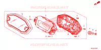 COMPTEUR pour Honda CB 500F ABS RED de 2014
