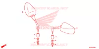 RETROVISEUR pour Honda CB 500F ABS RED de 2014