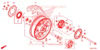 ROUE ARRIERE pour Honda CB 500 F ABS de 2015