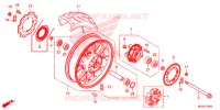 ROUE ARRIERE pour Honda CB 500 F ABS de 2015
