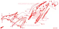 COUVERCLES LATERAUX   ARRIERES pour Honda CB 500 F ABS de 2015