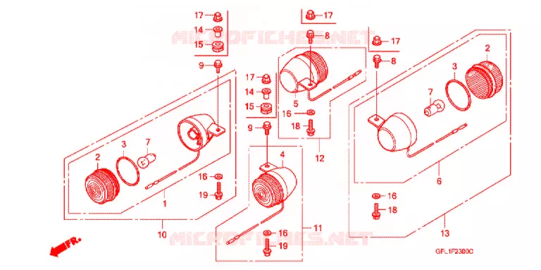 CLIGNOTANT Honda MOTO 50 MONKEY 2013  Z50JC_M