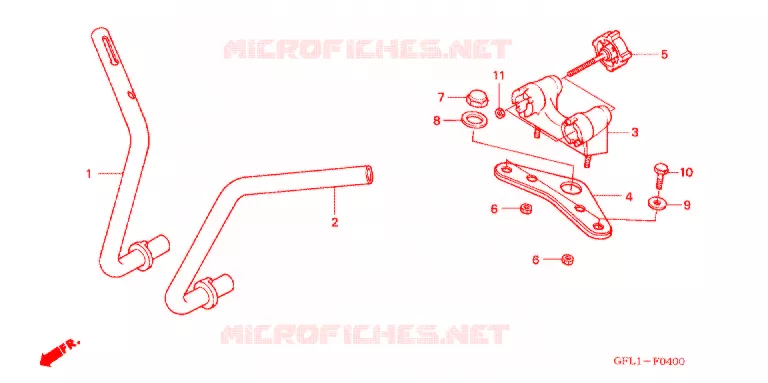 GUIDON - TE DE FOURCHE Honda MOTO 50 MONKEY 2015  Z50JC_M