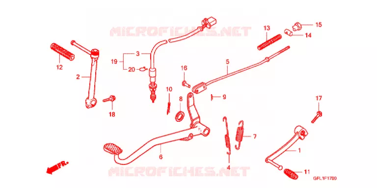 PEDALE - KICK Honda MOTO 50 MONKEY 2013  Z50JC_M