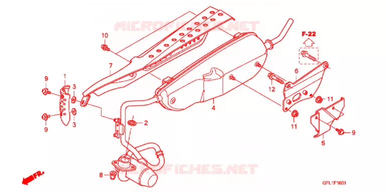 SILENCIEUX D'ECHAPPEMENT (Z50J9,B,C,E) Honda MOTO 50 MONKEY 2012  Z50JC_M
