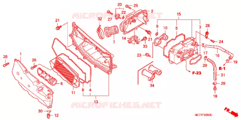 FILTRE A AIR Honda SCOOTER 400 SILVERWING 2003  FJS400A3