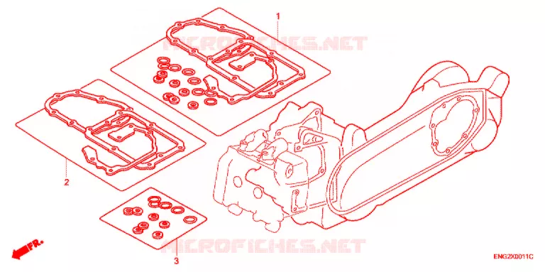 POCHETTE DE JOINTS B Honda SCOOTER 400 SILVERWING 2003  FJS400A3
